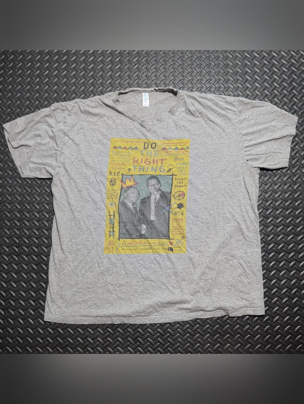 Vintage "Do the Right Thing" Basquiat print T-shirt Size 4X